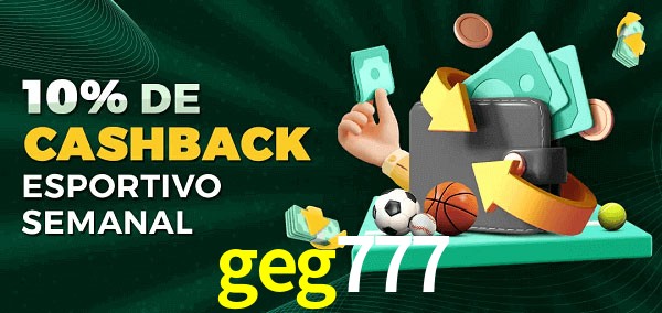 10% de bônus de cashback na geg777